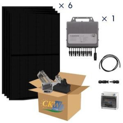 Kit solaire photovoltaïque 3kW 6 panneaux full black tuiles ETN 89440 - CKW