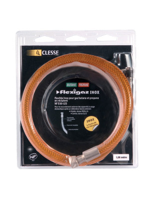 Flexible inox 1,50 M BUTANE PROPANE P010650 CLESSE