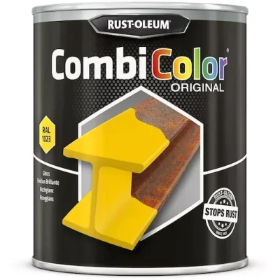PEINTURE DE FINITION COMBICOLOR ORIGINAL 750 ML JAUNE SIGNALISATION RAL1 RUST-OLEUM