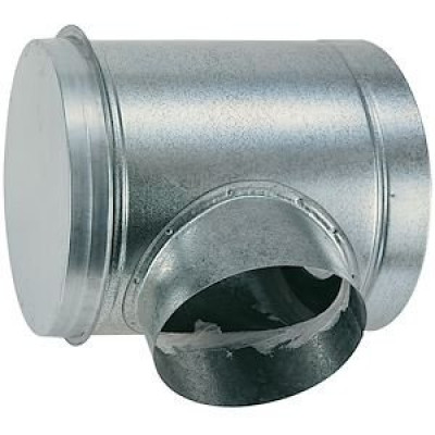 Té souche de terrasse ST Acier Galvanisé Ø160mm Piquage 250mm H300mm unité ST160J - ATLANTIC