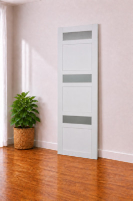 Porte Coulissante izi blanc Vitrée H204 x L73 cm