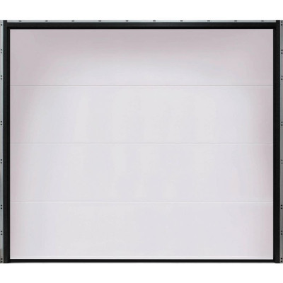 Porte de garage COLUMBIA Kit Contemporain Blanc lisse 212.5x300 + Somfy IO