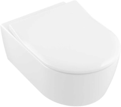 Avento Combipack WC suspendu sans bride à fond creux DirectFlush + Abattant slim amovible avec frein de chute Blanc VILLEROY ET BOCH