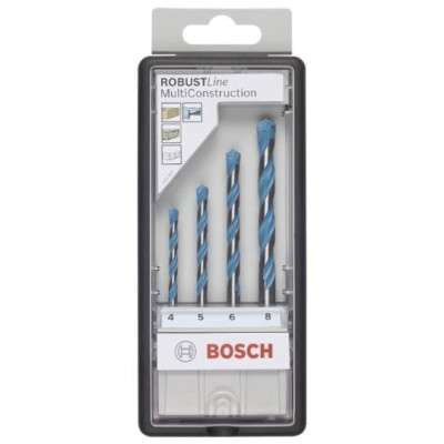 COFFRET 4 FORETS MULTICONSTRUCTION DIAMETRE 4 A 8 MM BOSCH