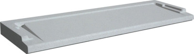 Seuil pour porte fenêtre pmr gris 150x33,5 cm SEPMR34150G WESER