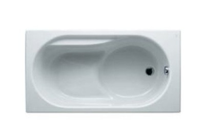 Baignoire sabot Praxis 130x70cm en acrylique blanc à encastrer unité T8013 - IDEAL STANDARD