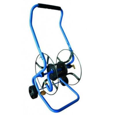 Chariot dévidoir pour tuyau d’arrosage diamètre 25 mm - 85 m REVEX