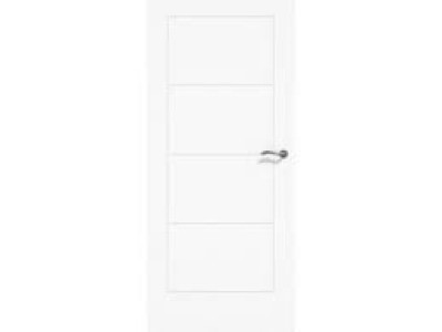 BLOC PORTE CREACONFORT ALVEOLAIRE PREPEINT TENDANCE LADDER HUISSERIE 88 RECOUVREMENT DROITE POUSSANT 73 KEYOR FONMARTY
