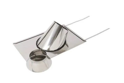 SOLIN INOX ARDOISE 30°  A 45° + COLLET DIAMETRE 200 TEN