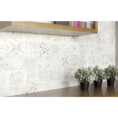 Carrelage GALA gris 26.7x41.6 cm épaisseur 7.7 mm aspect mat