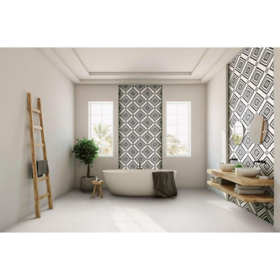 Carrelage HELIOS blanc pur 20.3x20.3 cm épaisseur 9 mm aspect mat