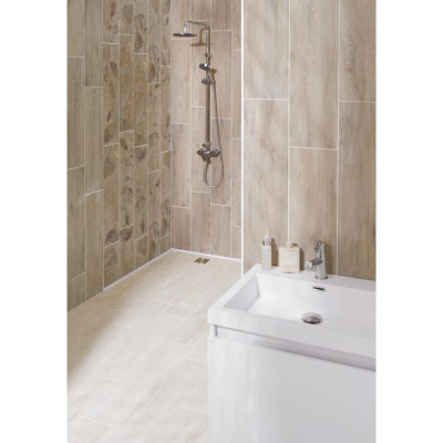 Carrelage DRAKAR beige 20x80 cm épaisseur 10.3 mm aspect naturel