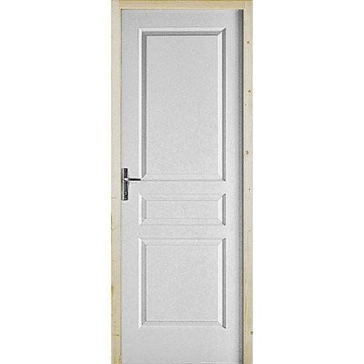 Bloc-porte BASIK * prépeint Huisserie 72 ame alvéolaire 204x83 Droite