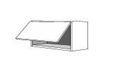 Porte casserolier abattant Contour havane mat 41.7x59.7 cm