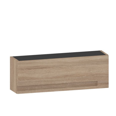 Haut rangement INFINY Bois Brun relevante 1 porte Longueur 80 cm