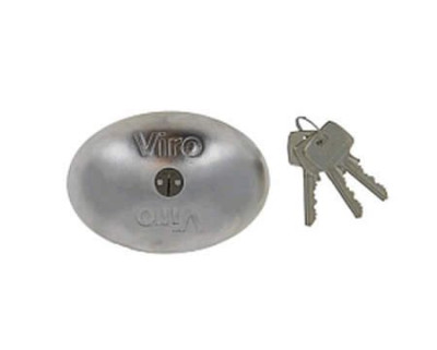 Serrure sabot antivol inox pour véhicule avec 3 clés réf. 4222 KD - DOM METALUX