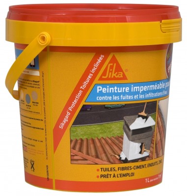 Peinture Sikagard protection toiture inclinée gris 1l SIKA FRANCE