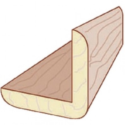 Baguette d'angle pin des landes 19x19x2400mm