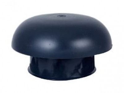 Chapeau de ventilation à collerette 50x40mm ardoise 160mm NICOLL