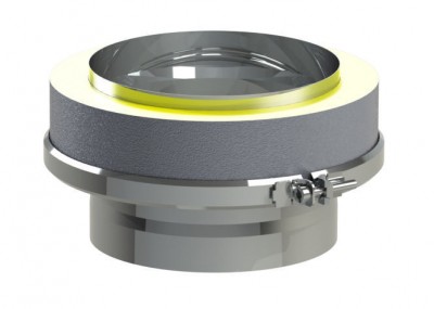 Raccord s/double diamètre 150-200mm réduit 125mm TEN