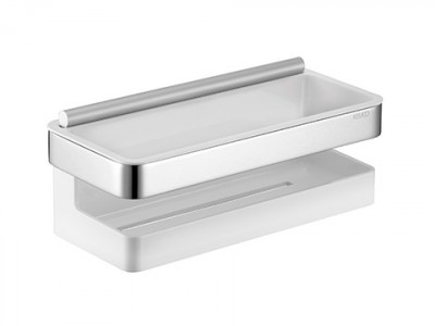Porte flacon de douche MOLL chromé blanc KEUCO