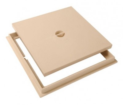 Tampon avec cadre 30x30cm sable NICOLL