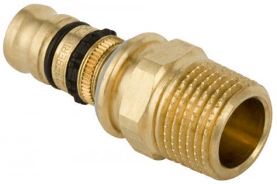 Jonction mixte filetée mâle 3/4 diamètre 26mm GEBERIT