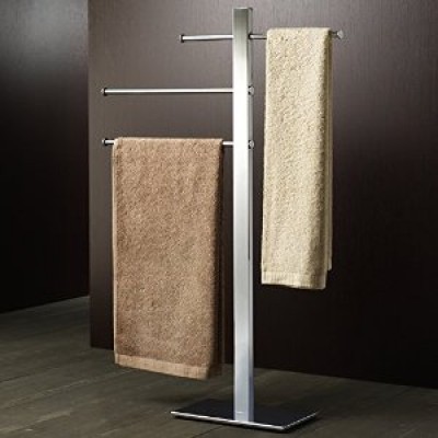 3 porte-serviettes coulissants sur pied BRIDGE