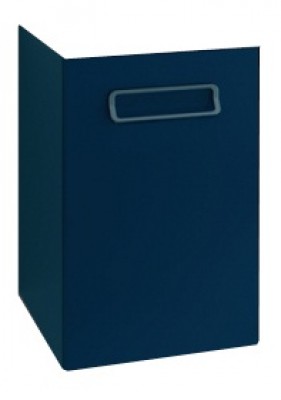 Meuble sous vasque SEDUCTA 30cm 1 porte réversible bleu pétrole brillant