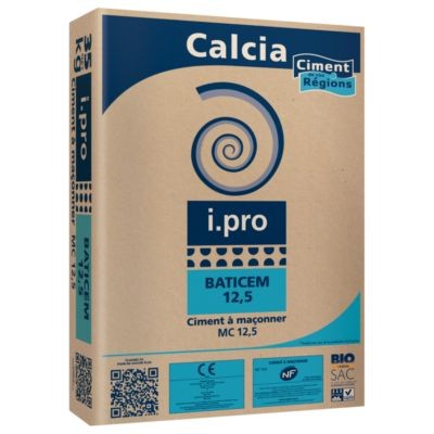 Ciment CALCIA BATICEM MC 12.5 CE NF 35kg liant à maçonner CIMENTS CALCIA SAS
