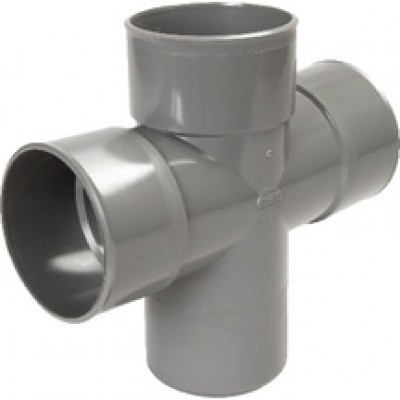 Culotte mâle femelle 87°30 double diamètre 100mm NICOLL