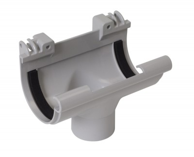 Naissance centrale grise diamètre 50mm gouttière 16cm à joint NICOLL