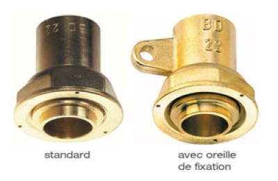 Raccord droit à joint plat compteur E25/50 CU54 BANIDES ET DEBEAURAIN