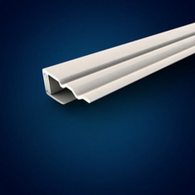 Finition simple 2 pièces clipsable 4m blanc MEP