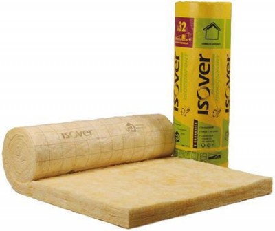 Laine de verre ISOCONFORT 32 épaisseur 100mm 1.2x3.6m ISOVER