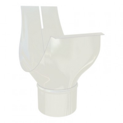 Moignon ovale agrafable CHROMO blanc DEV33 diamètre 100mm HILD