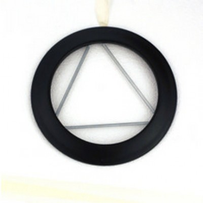 Rosace émaillé noir mat diamètre 130mm POUJOULAT