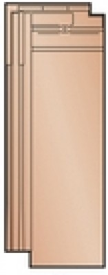 Demi-tuile ACTUA 8010 rouge KORAMIC