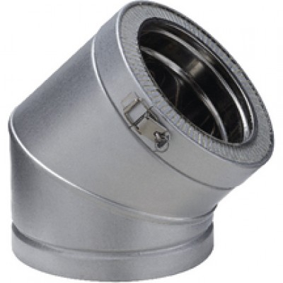 Elément de coude 45° diamètre 230mm EC45-230 POUJOULAT