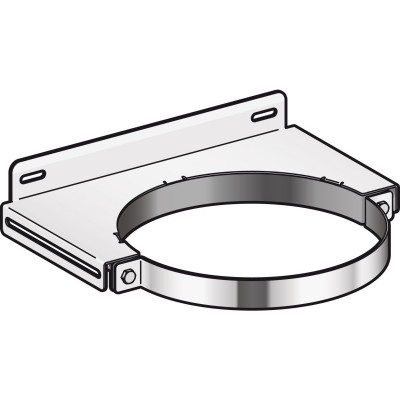 Collier mural INOX diamètre 130 mm POUJOULAT