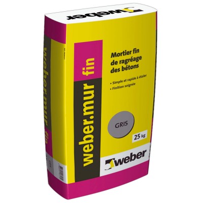 WEBER.MUR FIN gris 25kg