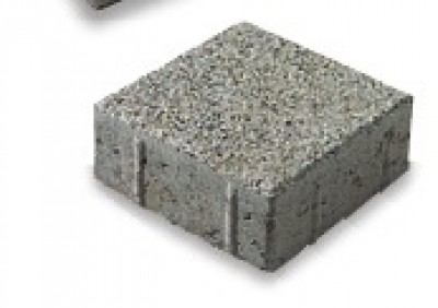 Pavé carré 20x20x6cm noir blanc nuance KRONIMUS