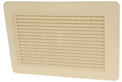 Grille d'aération spéciale façade en applique sable NICOLL