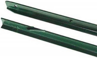 Poteau Té plastifié vert 1,75m DIRICKX