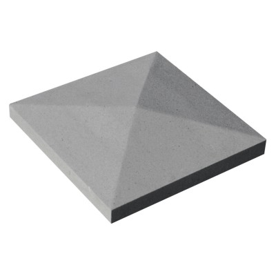 Chapeau pointe de diamant 32x32cm gris WESER