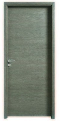 Bloc-porte FUJI mélaminé chêne gris galet huisserie KM1 83cm droit MENUISERIES D'OLT