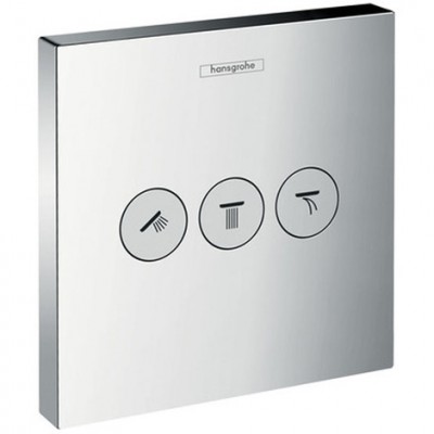 Set de finition SHOWERSELECT robinet d'arrêt 3 sorties HANS GROHE