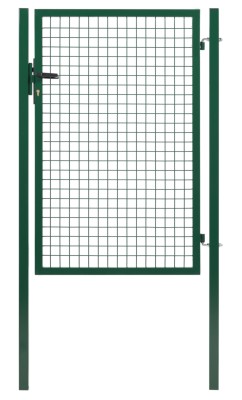 Portillon ECO garden + fer vert RAL 6005 - 1,75x1m  DIRICKX