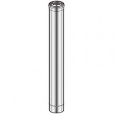 Elément droit isolé 133cm diamètre 230mm ED1330-230 POUJOULAT