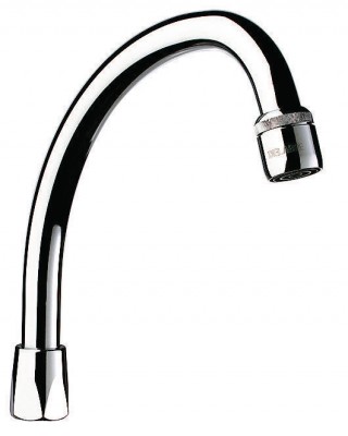Col cygne avec aérateur femelle 20x27 largeur 250mm DELABIE